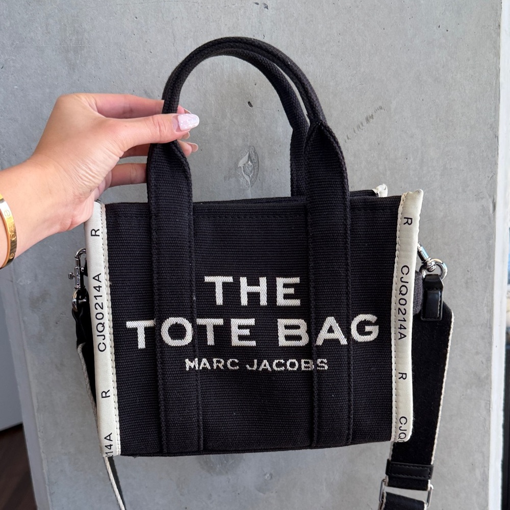 Marc Jacobs The Jacquard Medium Tote Bag Black